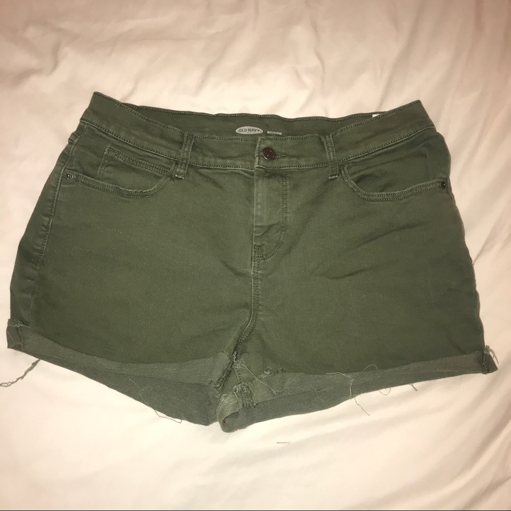 Old Navy Hunter Green Denim Shorts